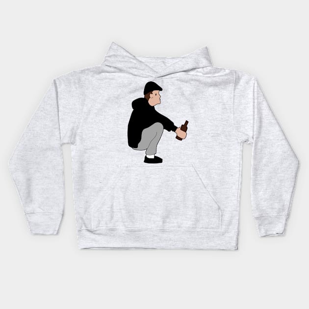 slav squat - gopnik Kids Hoodie by Slavstuff